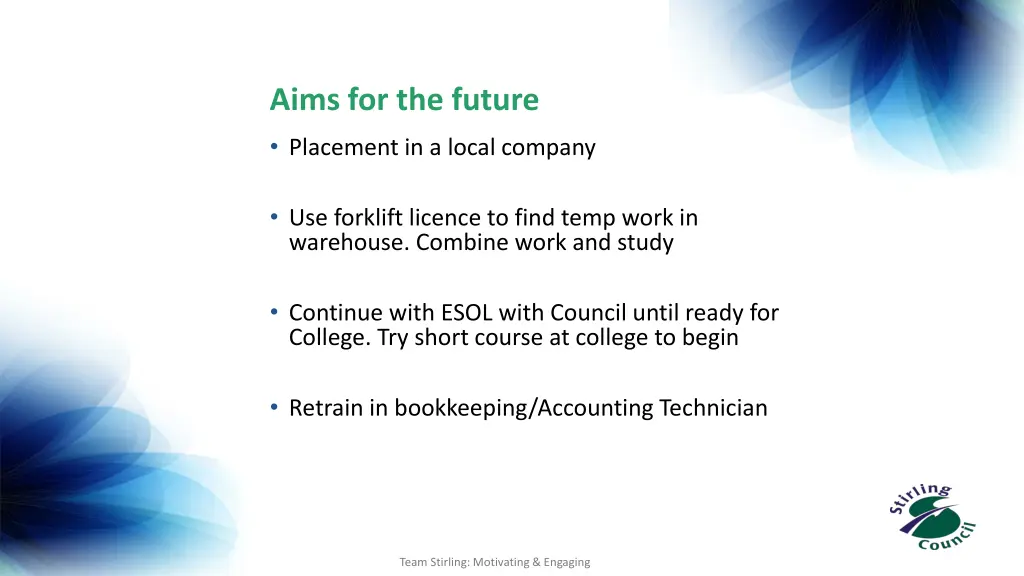 aims for the future