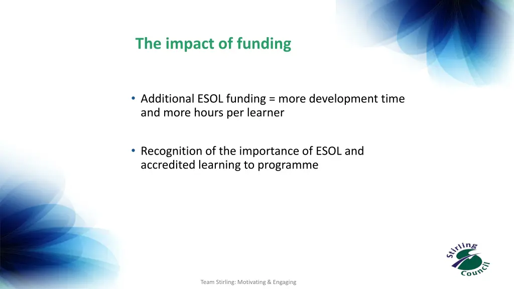 the impact of funding