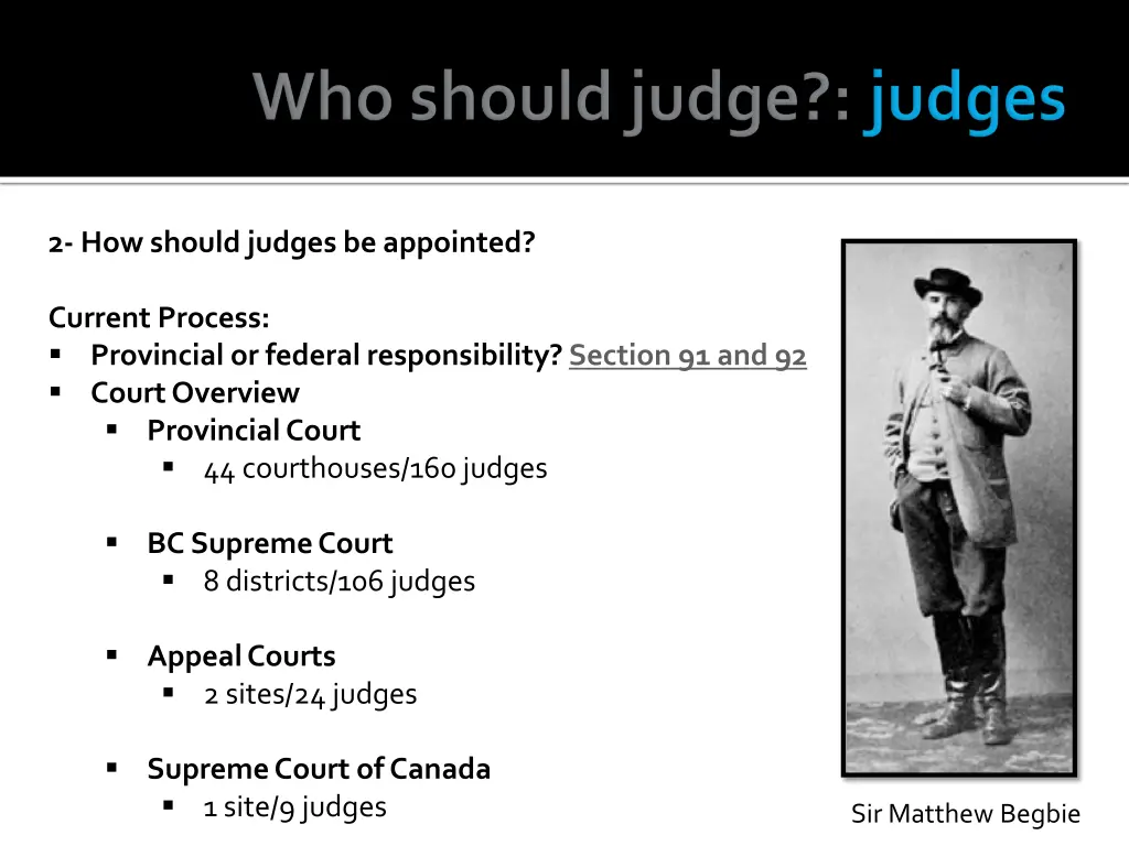 2 how should judges be appointed