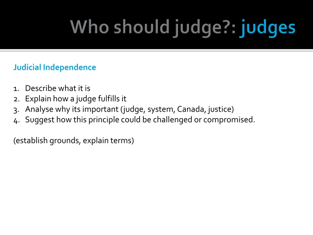 judicial independence