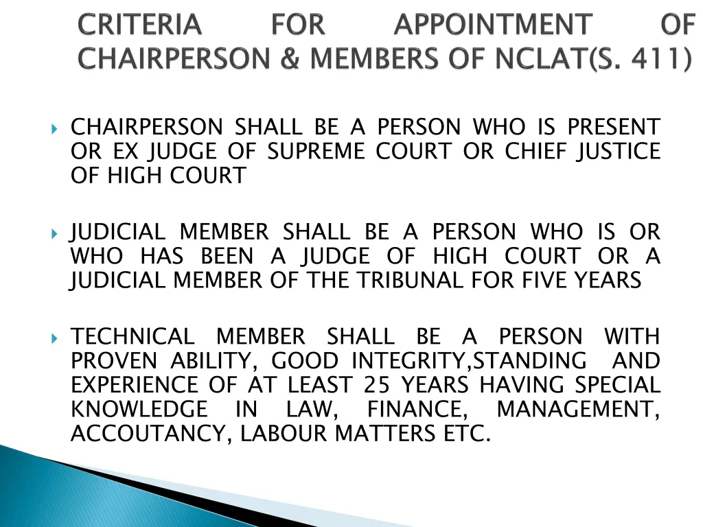 chairperson shall be a person who is present