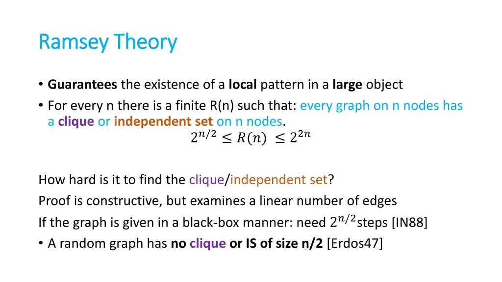 ramsey theory ramsey theory