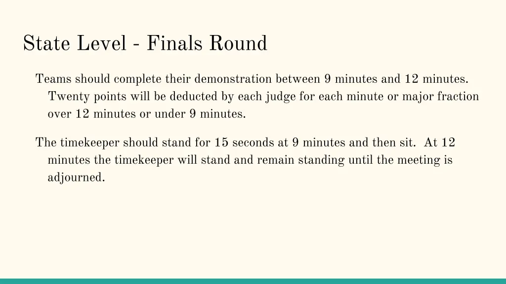 state level finals round