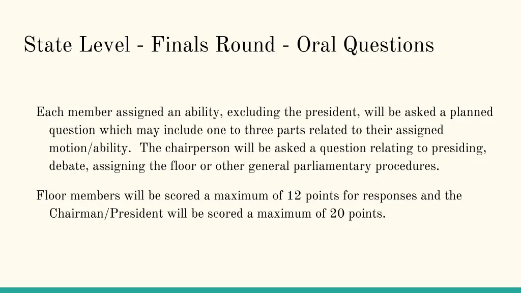 state level finals round oral questions 1