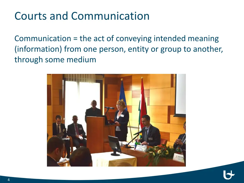 courts and communication