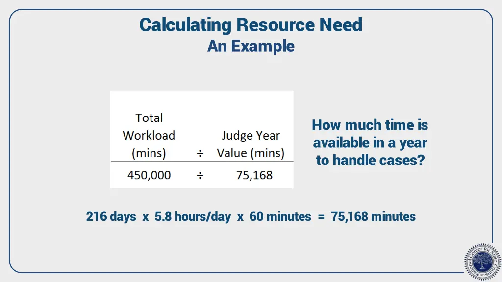 calculating resource need an example 6