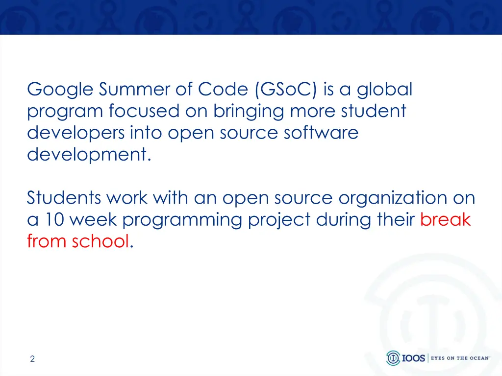 google summer of code gsoc is a global program