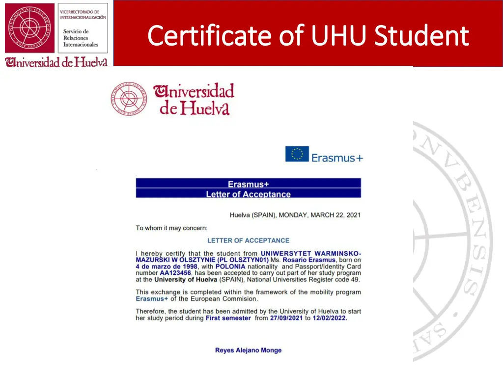 certificate certificate of uhu