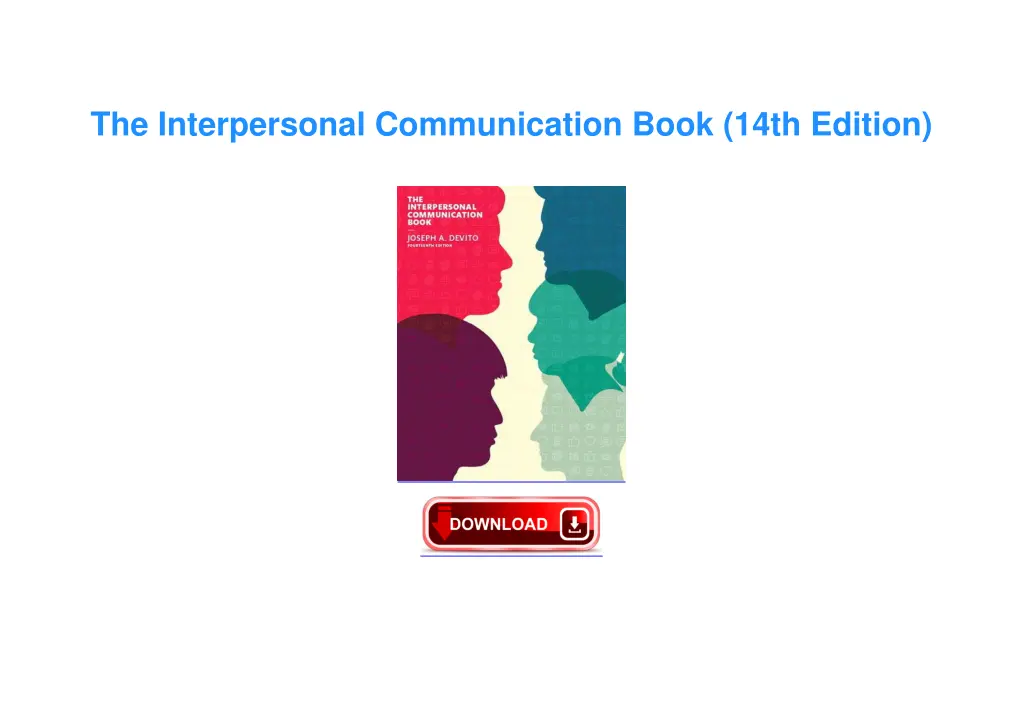 the interpersonal communication book 14th edition 1