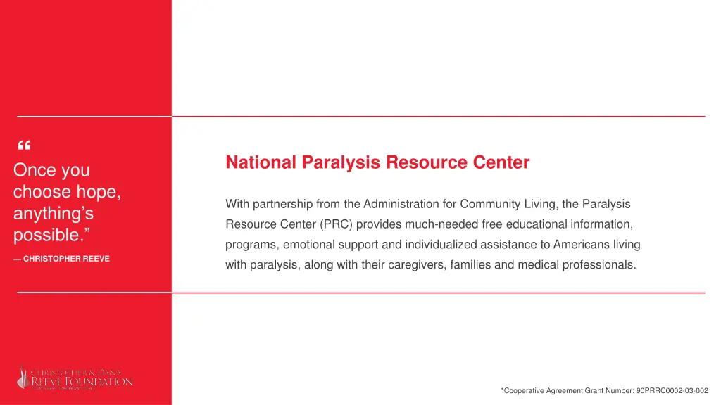 national paralysis resource center