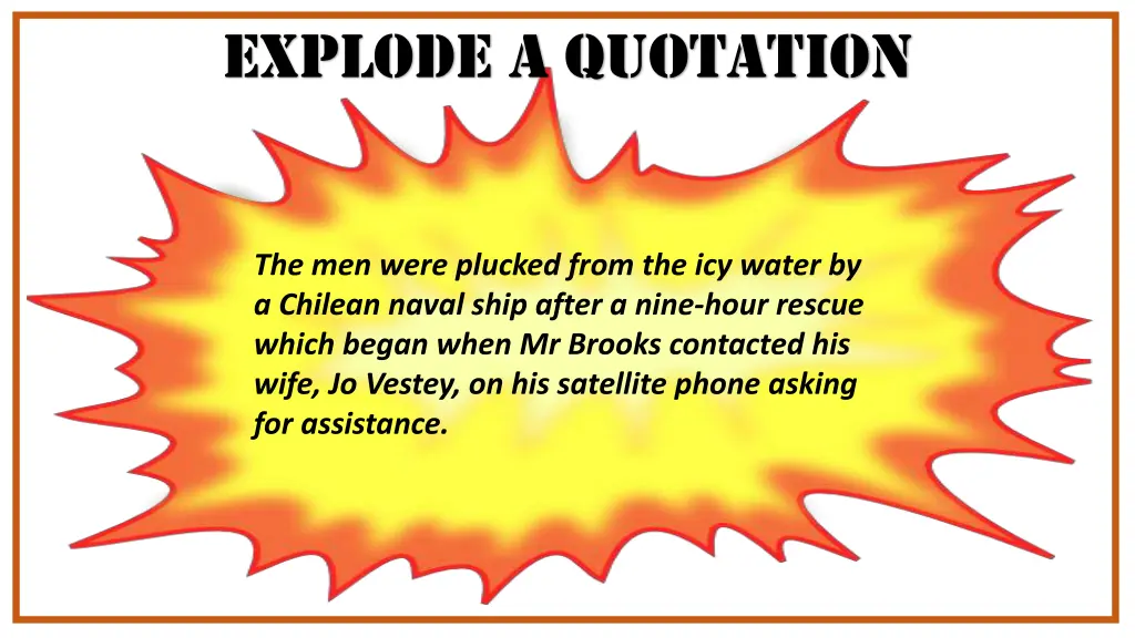 explode a quotation 1