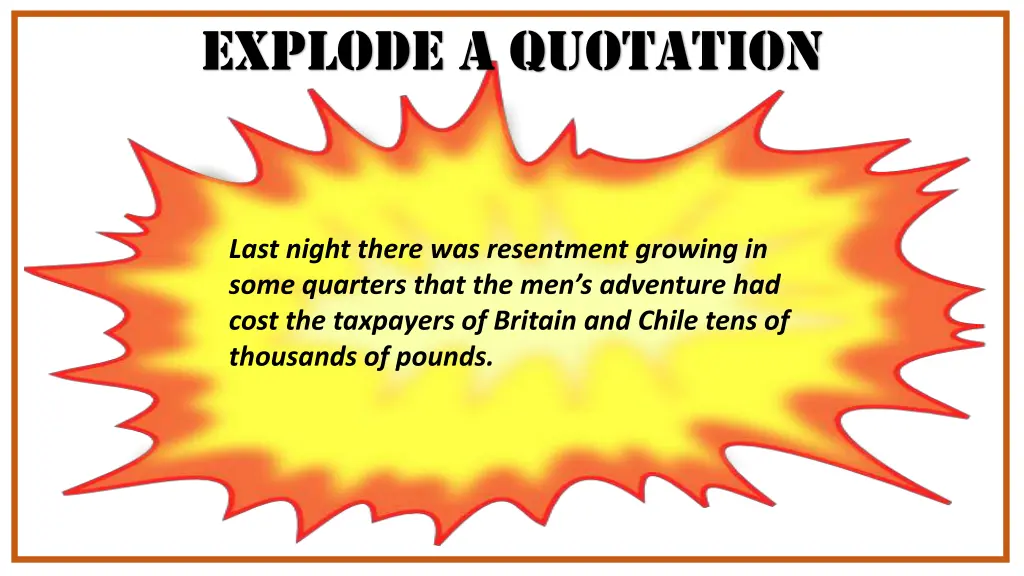 explode a quotation 2