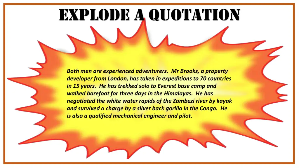 explode a quotation 6