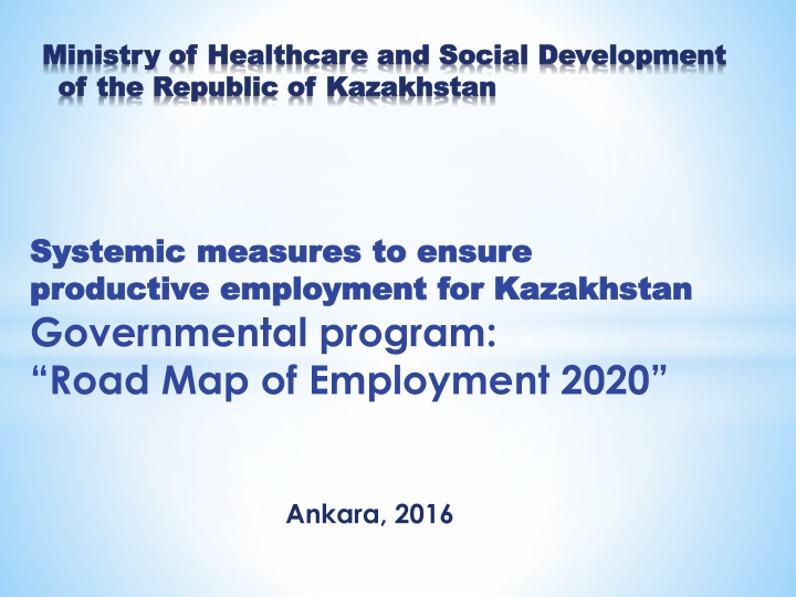 ministry of healthcare and social development