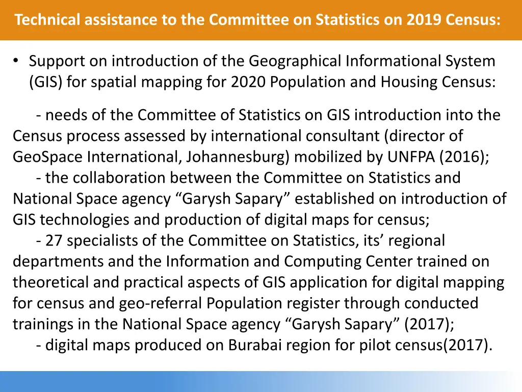 technical assistance to the committee 3