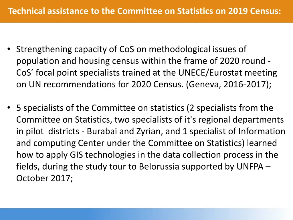 technical assistance to the committee 4