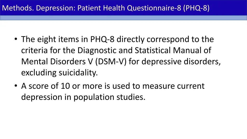 methods depression patient health questionnaire