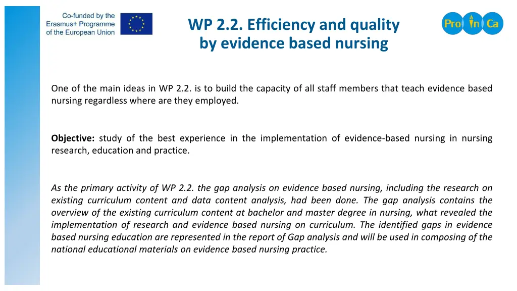 wp 2 2 efficiency and quality by evidence based