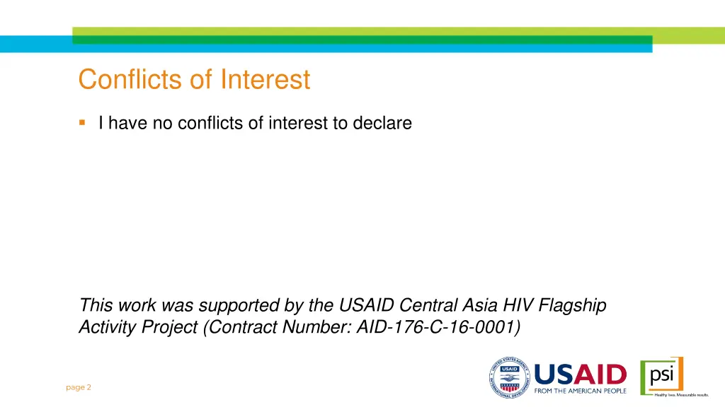 conflicts of interest