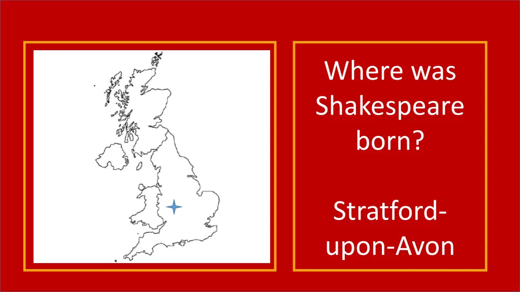 where was shakespeare born 1