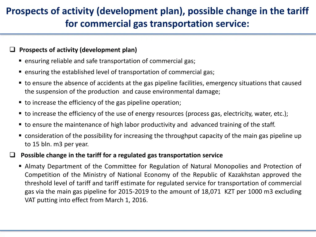 prospects of activity development plan possible