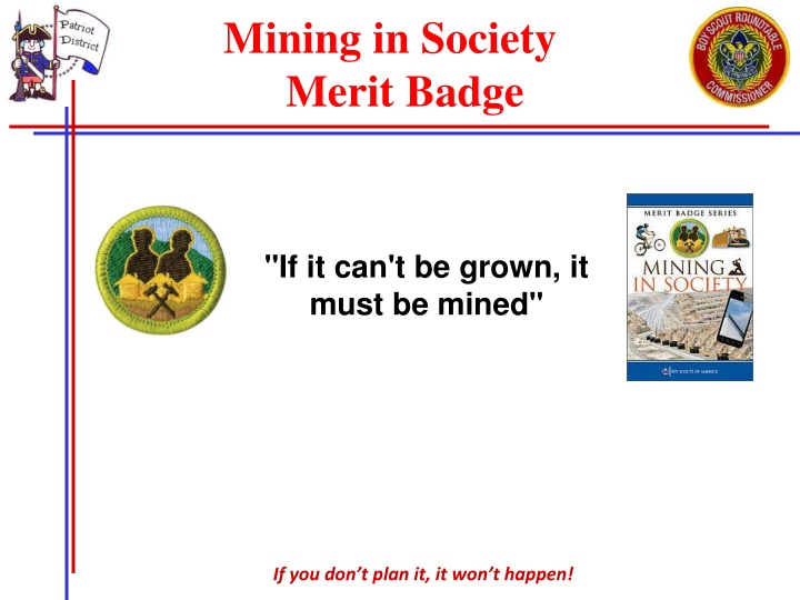 mining in society merit badge