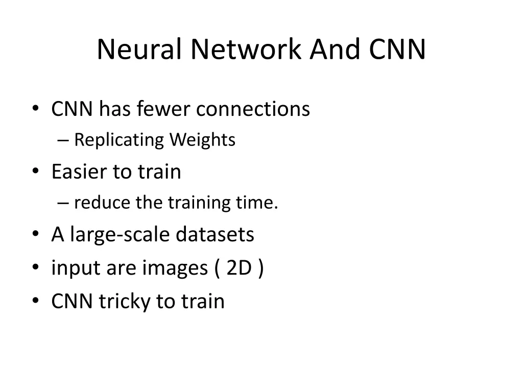 neural network and cnn