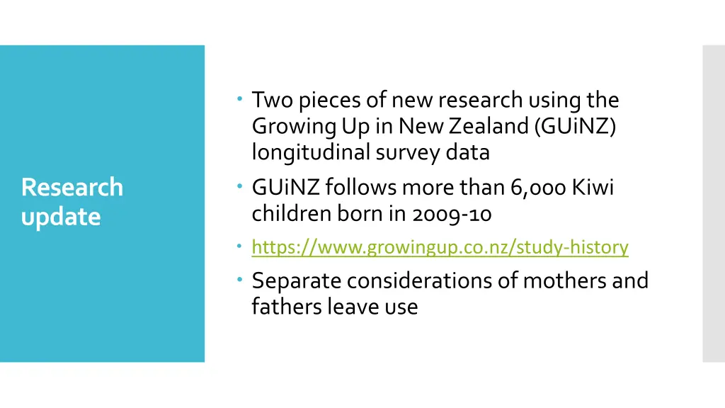 two pieces of new research using the growing