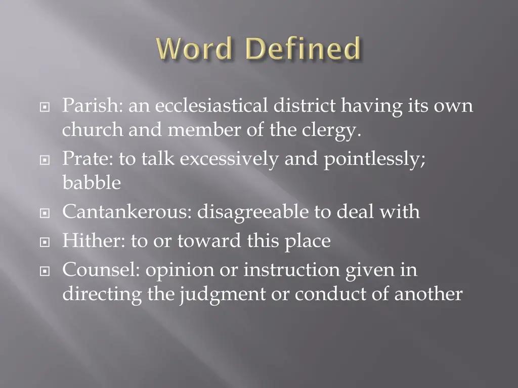 parish an ecclesiastical district having