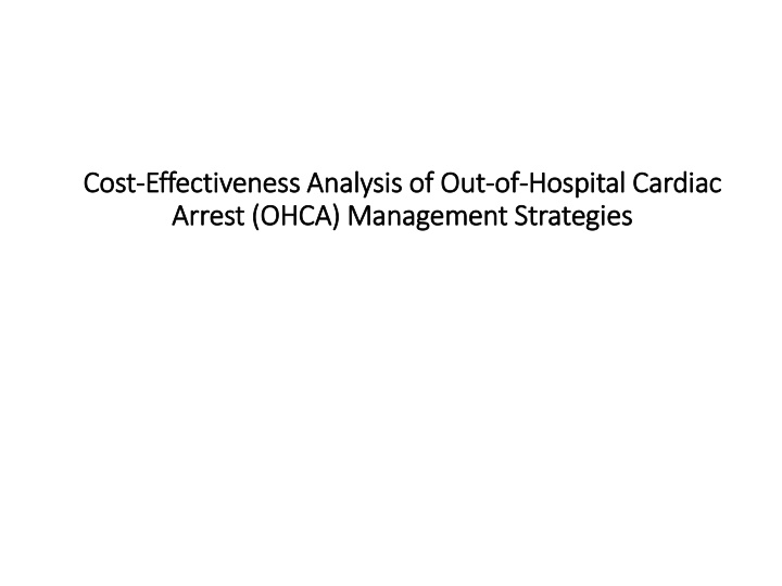 cost cost effectiveness analysis