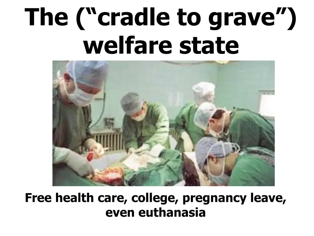 the cradle to grave welfare state