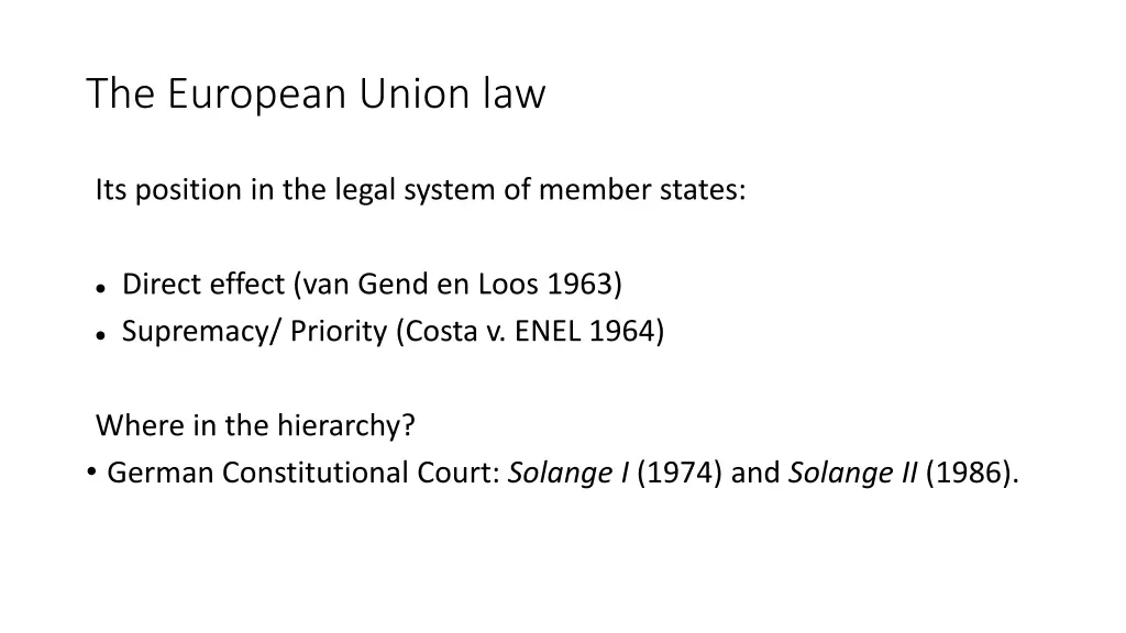 the european union law 1