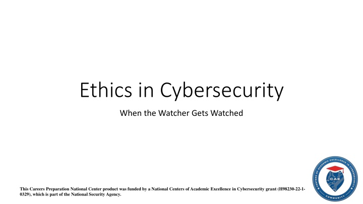 ethics in cybersecurity