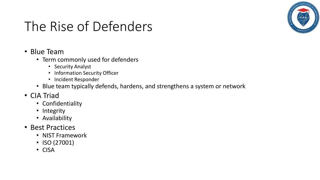 the rise of defenders