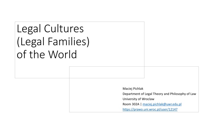 legal cultures legal families of the world