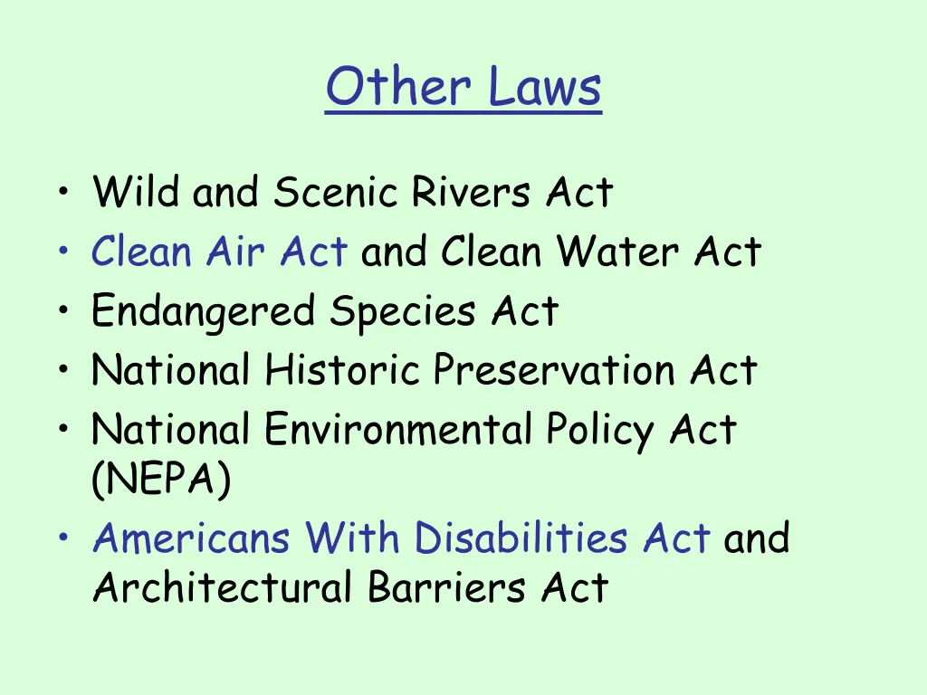 other laws 1