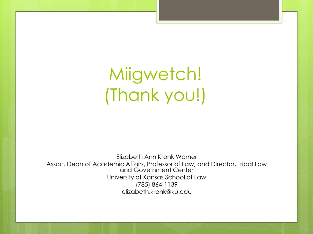 miigwetch thank you