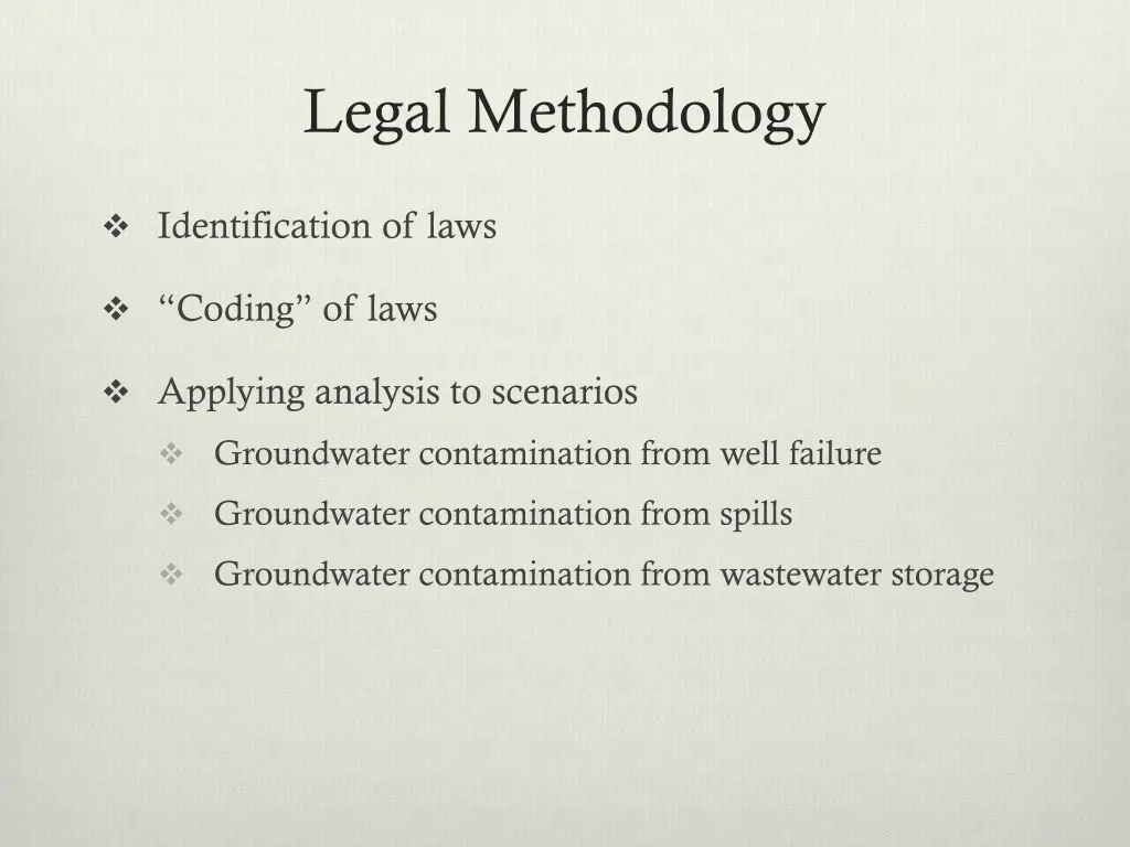 legal methodology