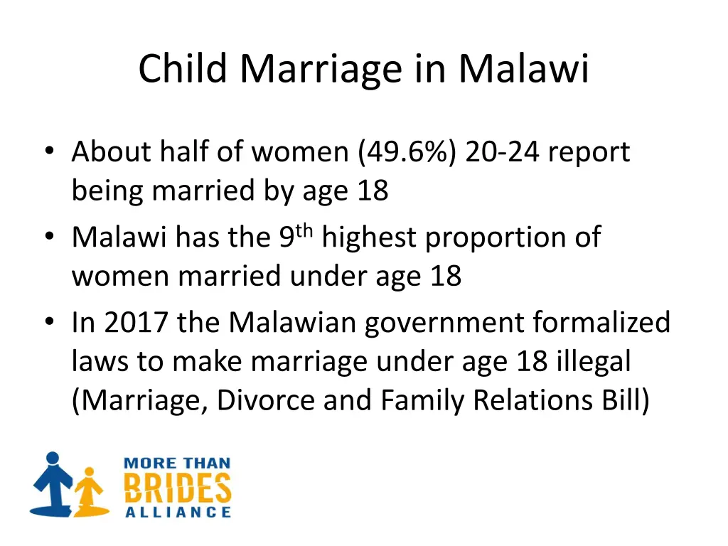 child marriage in malawi