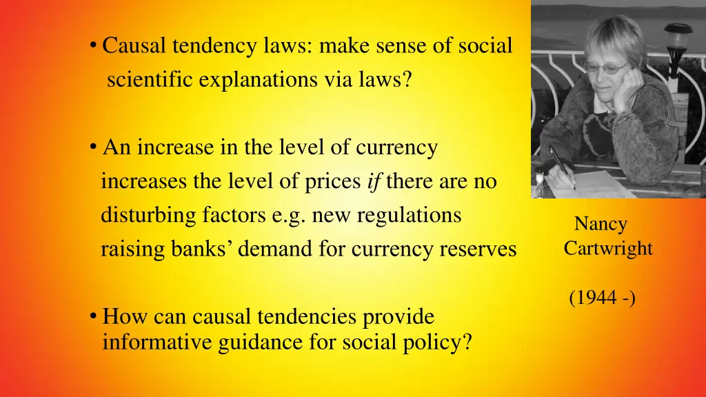 causal tendency laws make sense of social