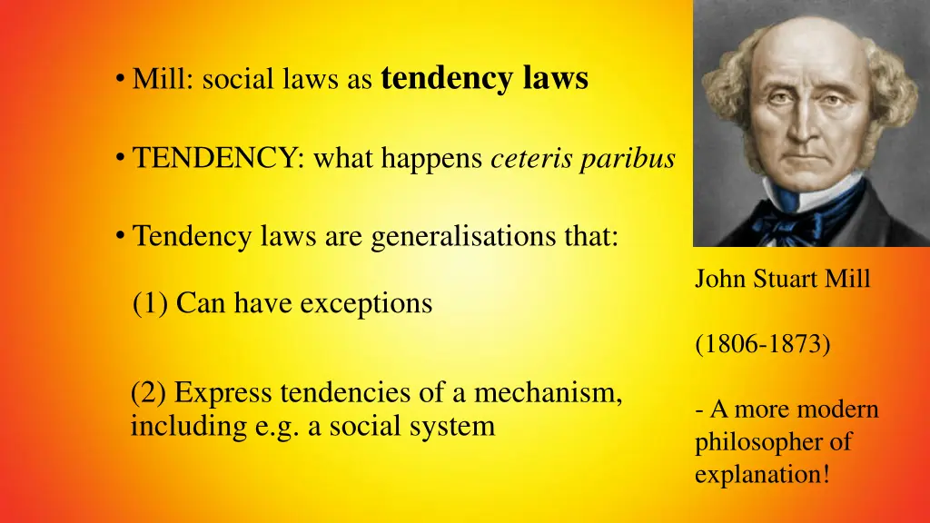 mill social laws as tendency laws