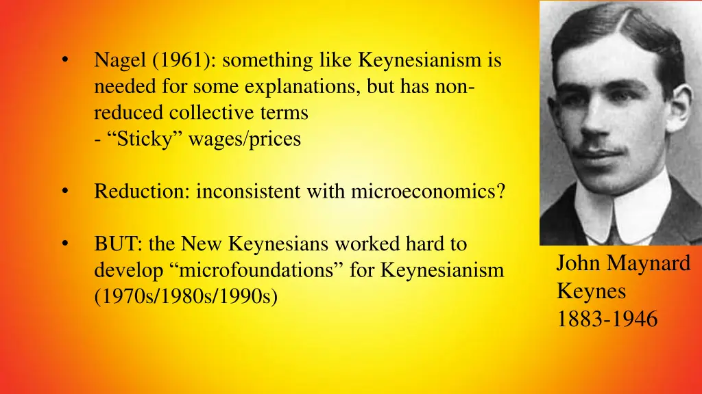 nagel 1961 something like keynesianism is needed