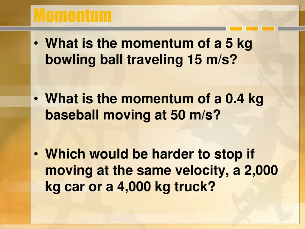 momentum 1