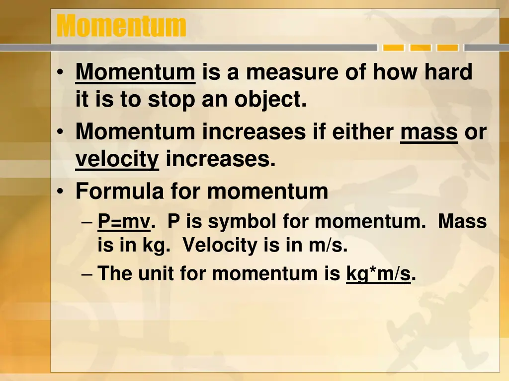 momentum