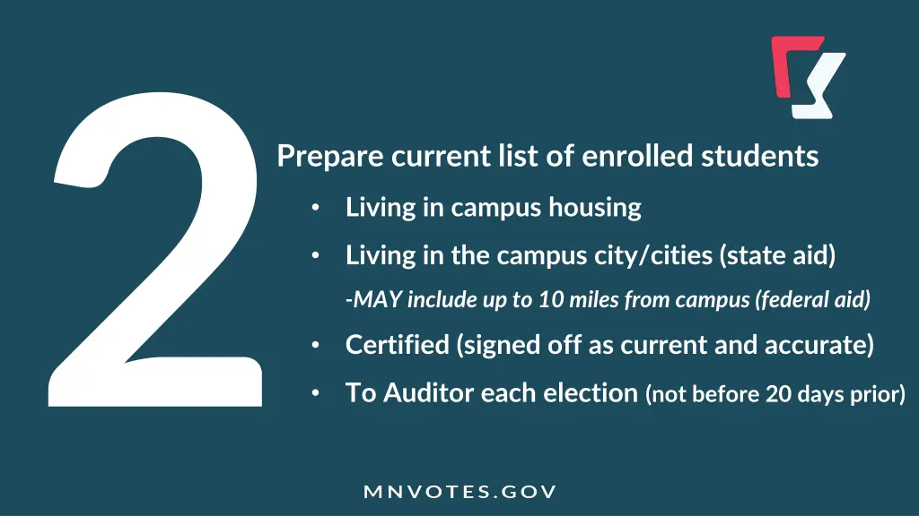 prepare current list of enrolled students