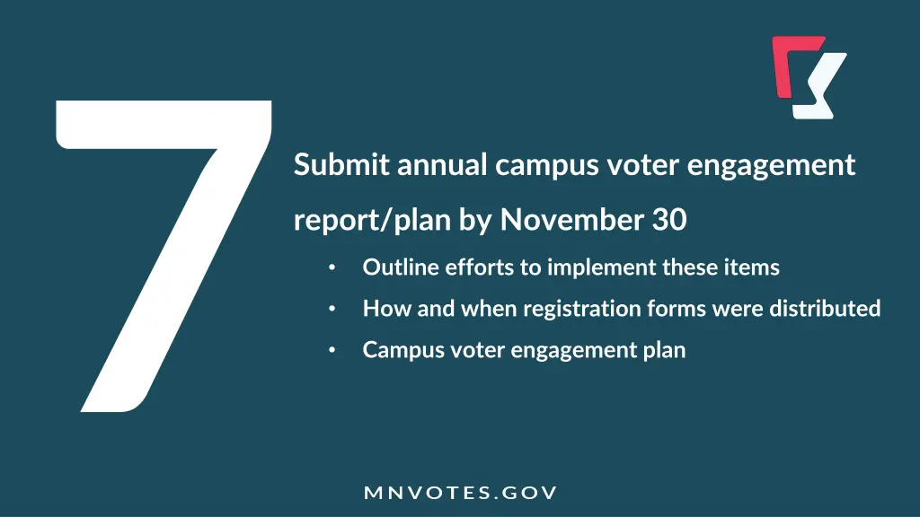 submit annual campus voter engagement