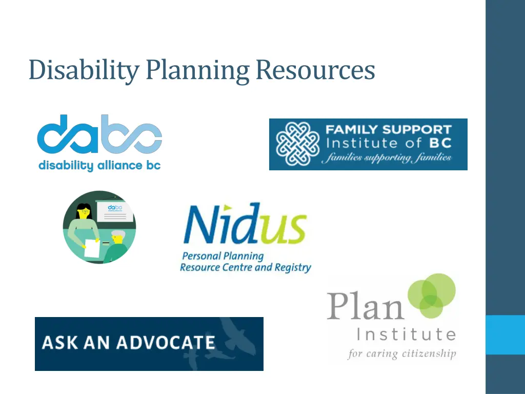 disability planning resources