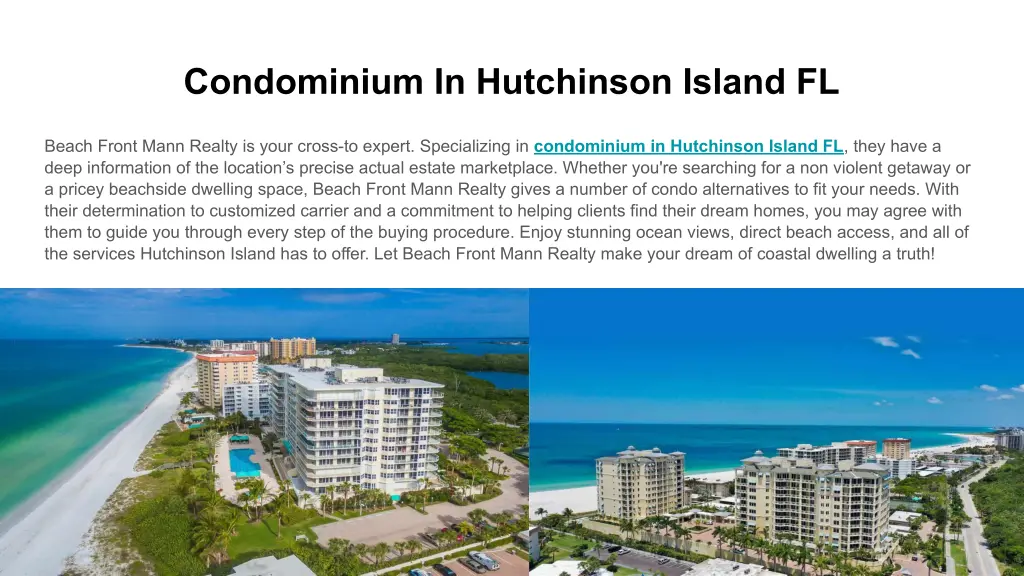 condominium in hutchinson island fl