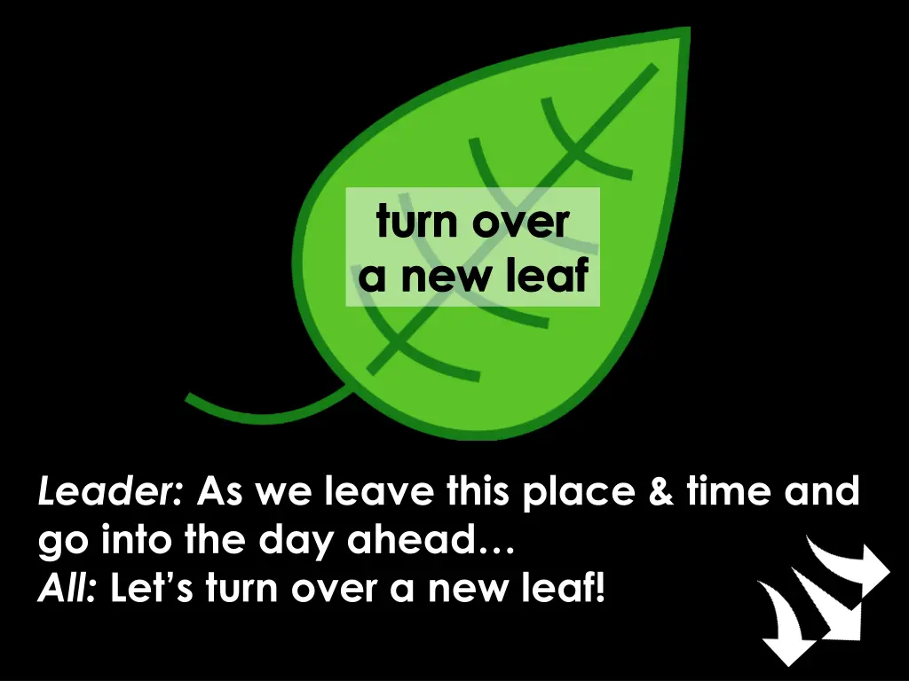 turn over a new leaf 1