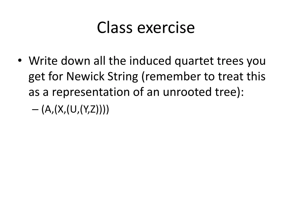 class exercise 1